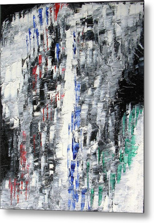 BLACK CRYSTAL CAVE - Metal Print #1026