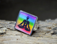 YOGA Ring adjustable Om Jewelry, Colorful Ring Yoga Rings 7Chakras Resin Rings Chakra Jewelry