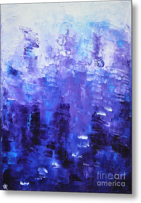 BLUE CODE - Metal Print #1022