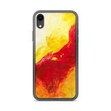 IPHONE CASE Yellow Red Abstract Art for Apple Phones