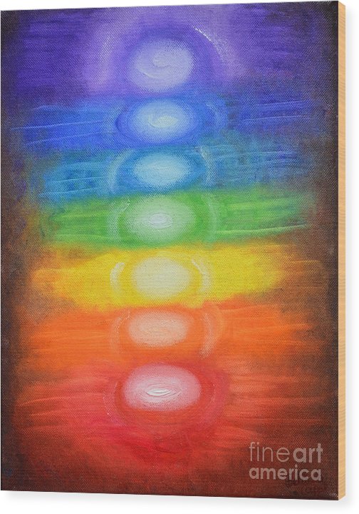 7 Chakras - Wood Print #1034