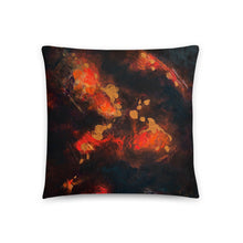 Dark Brown Orange THROW PILLOW