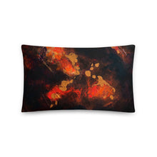 Dark Brown Orange THROW PILLOW