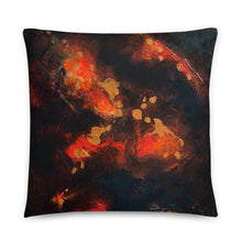 Dark Brown Orange THROW PILLOW