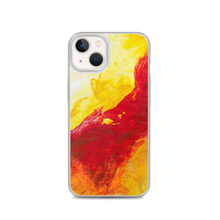 IPHONE CASE Yellow Red Abstract Art for Apple Phones