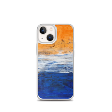 IPHONE CASE Blue Orange Contemporary Art for Apple