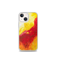 IPHONE CASE Yellow Red Abstract Art for Apple Phones