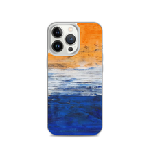 IPHONE CASE Blue Orange Contemporary Art for Apple