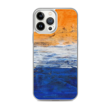IPHONE CASE Blue Orange Contemporary Art for Apple