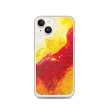 IPHONE CASE Yellow Red Abstract Art for Apple Phones