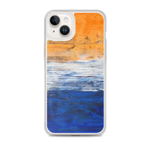 IPHONE CASE Blue Orange Contemporary Art for Apple