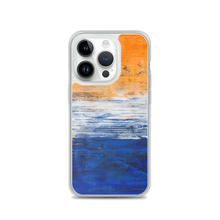 IPHONE CASE Blue Orange Contemporary Art for Apple