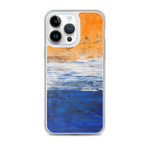 IPHONE CASE Blue Orange Contemporary Art for Apple