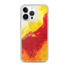 IPHONE CASE Yellow Red Abstract Art for Apple Phones