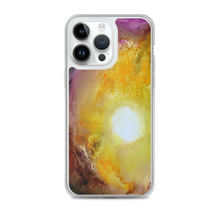 Colorful PHONE CASE for iPhones Artsy Sun Abstract Watercolor Design
