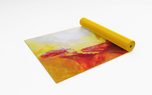YOGA MAT - Yellow & Red Abstract