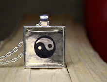 YING YANG Symbol - handmade Resin Pendant, Feng Shui, Inspirational Jewelry, Balance