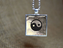 YING YANG Symbol - handmade Resin Pendant, Feng Shui, Inspirational Jewelry, Balance
