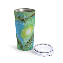 Travel TUMBLER with Heart 20oz Multicolored Love Art