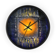 Black Orange Sun Art WALL CLOCK Abstract