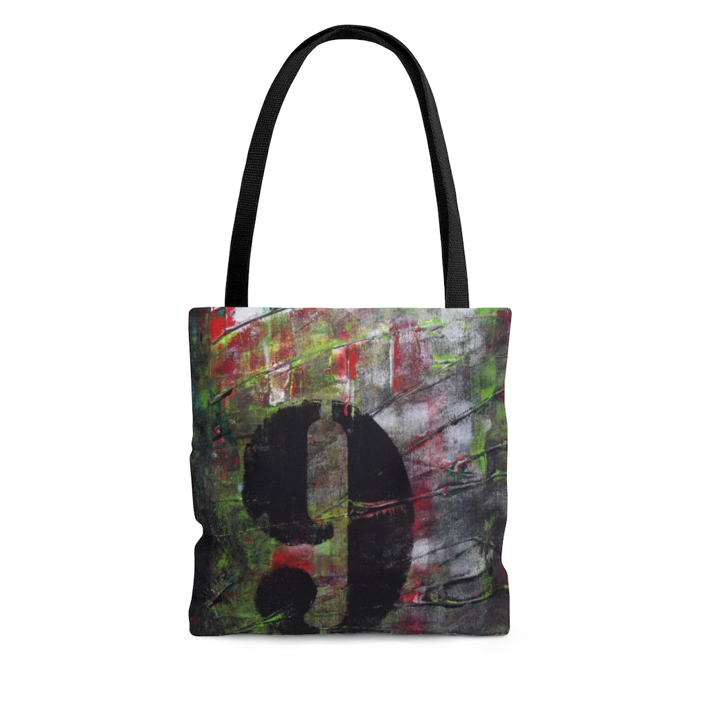 Edgy Number 9 TOTE BAG Urban Modern Abstract Style