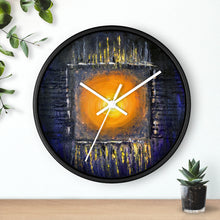 Black Orange Sun Art WALL CLOCK Abstract