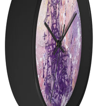 Purple Art WALL CLOCK Multicolored Abstract Style
