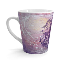 12 oz Coffee LATTE MUG in Purple Pastels printed from Original Art