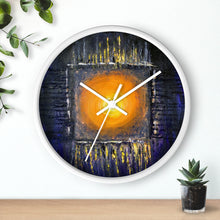 Black Orange Sun Art WALL CLOCK Abstract
