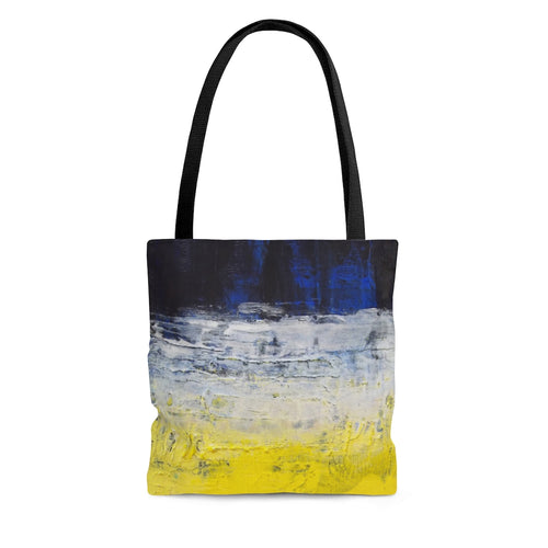 Streetwear Style TOTE BAG Blue Yellow Modern Abstract