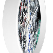 Black and White Abstract WALL CLOCK Cool B&W Home Decor