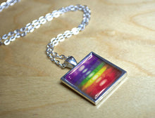 CHAKRA COLORS -  Rainbow Art Pendant #1034