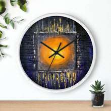 Black Orange Sun Art WALL CLOCK Abstract
