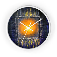 Black Orange Sun Art WALL CLOCK Abstract