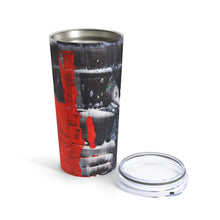 Cool Black White Red Abstract TUMBLER 20oz with Lid