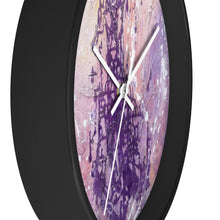 Purple Art WALL CLOCK Multicolored Abstract Style