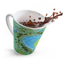 Abstract Heart LATTE MUG Multicolors Artsy Modern Art Style 12oz