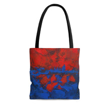 Red and Blue Abstract TOTE BAG printed Cool Modern Style
