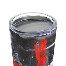 Cool Black White Red Abstract TUMBLER 20oz with Lid