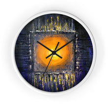 Black Orange Sun Art WALL CLOCK Abstract