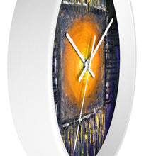 Black Orange Sun Art WALL CLOCK Abstract