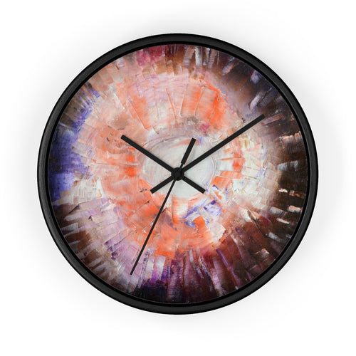 Artsy WALL CLOCK multicolored abstract art