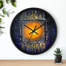 Black Orange Sun Art WALL CLOCK Abstract