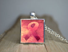 BREAST CANCER Awareness - Pendant, handmade #6007