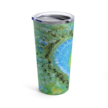 Travel TUMBLER with Heart 20oz Multicolored Love Art