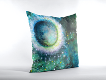 Crystal Moon Artsy THROW PILLOW green