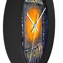 Black Orange Sun Art WALL CLOCK Abstract