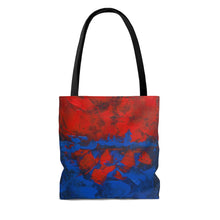 Red and Blue Abstract TOTE BAG printed Cool Modern Style