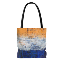 Edgy TOTE BAG Grungy Streetwear Style orange blue