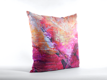 Love Heart THROW PILLOW Abstract Pink Orange